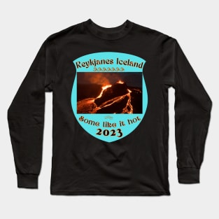 Reykjanes  Volcano T-Shirt Iceland Earthquake Gift Long Sleeve T-Shirt